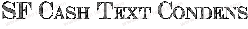 SF Cash Text Condens字体转换